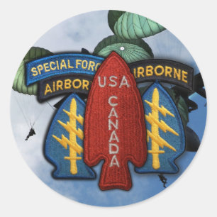 1e speciale servicemacht 1e SSF SFG-patch Ronde Sticker