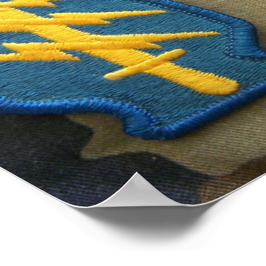 1e speciale troepenmacht groene berets irak flash  poster (Hoek)