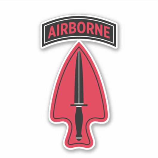 1e speciale troepenmacht — Operationeel Detachment Sticker (Voorkant)