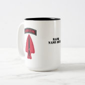 1e speciale troepenmacht — Operationeel Detachment Tweekleurige Koffiemok (Voorkant links)