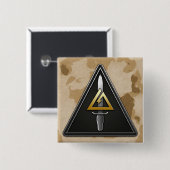 1e speciale troepenmacht — Operationeel Detachment Vierkante Button 5,1 Cm (Voorkant /achterkant)
