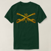 1e Squadron 10e Cavalerie Tak wo Txt T-shirt (Design voorkant)