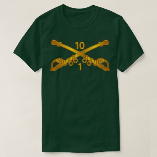 1e Squadron 10e Cavalerie Tak wo Txt T-shirt (Design voorkant)