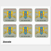 1E SQUADRON 4E CAVALRY 1ST INFANTRY STICKERS (Vel)