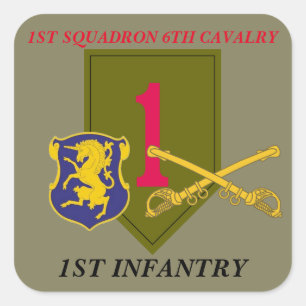 1E SQUADRON 6E CAVALERIE 1E INFANTERIE STICKERS