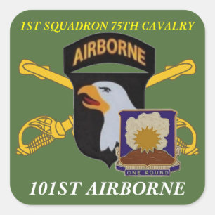 1E SQUADRON 75E CAVALERIE 101E STICKERS IN DE LUCH