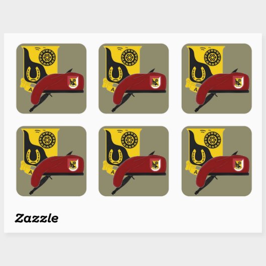 1E SQUADRON 91E CAVALERIE 173D STICKERS IN DE LUCH (Vel)