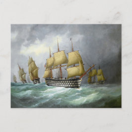 1e stoom slagschepen 1884 briefkaart