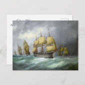 1e stoomslagschepen 1884 briefkaart (Voorkant / Achterkant)