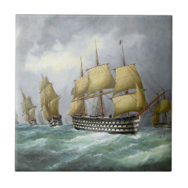 1e stoomslagschepen 1884 tegeltje