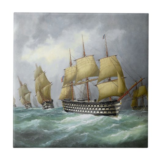 1e stoomslagschepen 1884 tegeltje (Voorkant)