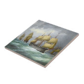 1e stoomslagschepen 1884 tegeltje (Zijkant)