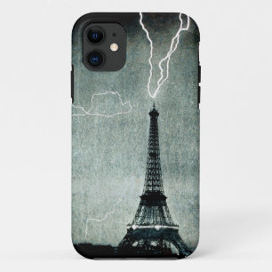 1e Strike - Bliksem raakt Eiffeltoren 1902 Case-Mate iPhone Case