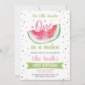 1e Summer Girl Party Kaart (Voorkant)