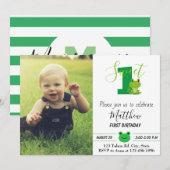 1e Sweet Frog Verjaardag Party Boy First Kaart (Voorkant / Achterkant)