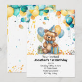 1e teddybeer picknick kaart (Voorkant / Achterkant)