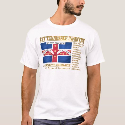 1e Tennessee Infanterie (BA2) T-shirt (Voorkant)