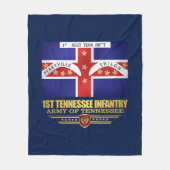 1e Tennessee Infanterie Fleece Deken (Voorkant)