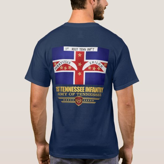 1e Tennessee Infanterie T-shirt (Achterkant)