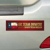 1e Texas Infantry (BA2) Bumpersticker (Op auto)