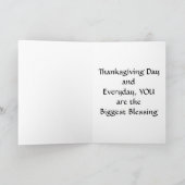 1e THANKSGIVING WENSEN Feestdagen Kaart (Binnen)