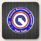 1e theaterduurzaamheidscommando bier onderzetter (Voorkant)