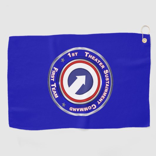 1e theaterduurzaamheidscommando golfhanddoek (Horizontaal)