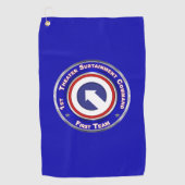 1e theaterduurzaamheidscommando golfhanddoek (Voorkant)