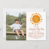 1e Trip Yellow Sunshine Foto van Birthday Kaart (Voorkant)