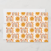 1e Trip Yellow Sunshine Foto van Birthday Kaart (Achterkant)