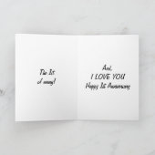 1e TROUWDAAG- JIJ BENT HET SUIKERKOEKJE OP MIJN TA Kaart (Binnen)