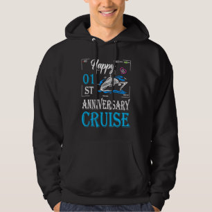 1e trouwdag Fijne 1e trouwdag Cruise Hoodie