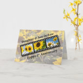 1e trouwdag van dochter en schoonzoon Sunf Kaart (Gele Bloem)