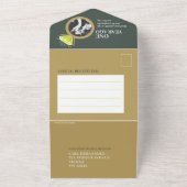 1e trouwfeest ring groene peridot all in one uitnodiging (Buitenkant)