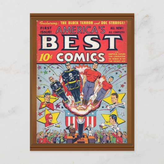 1e uitgave Amerika's Best Comics Hoesje Briefkaart (Voorkant)