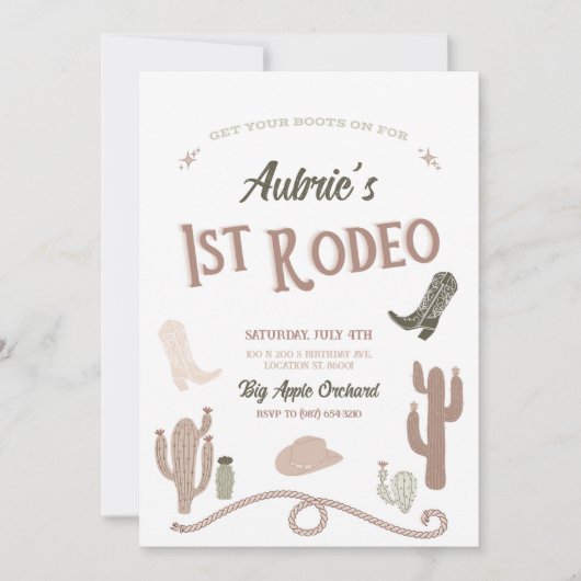 1e uitnodiging op zaterdag (Voorkant)