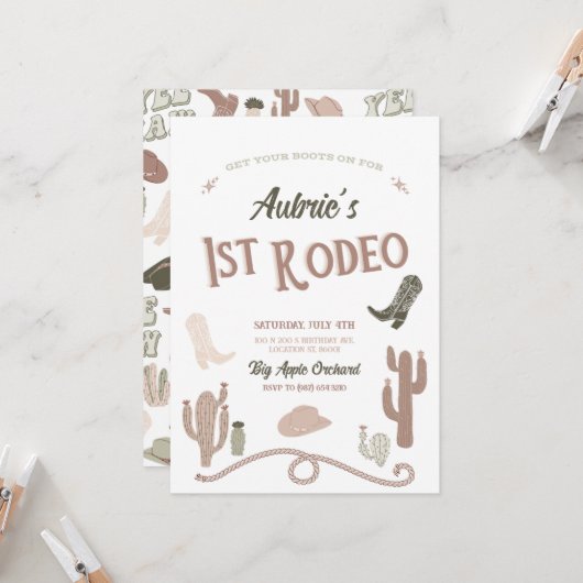 1e uitnodiging op zaterdag (Voorkant / Achterkant in situ)