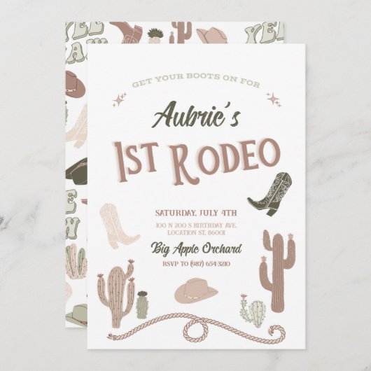 1e uitnodiging op zaterdag (Voorkant / Achterkant)