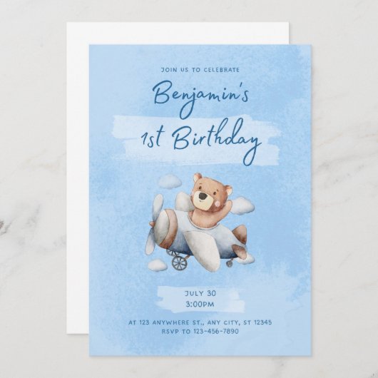 1e uitnodiging op zaterdag (Voorkant / Achterkant)