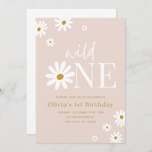 1e uitnodiging op zaterdag (Voorkant / Achterkant)