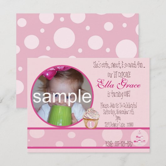 1e uitnodiging op zaterdag (Voorkant / Achterkant)