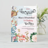 1e uitnodiging op zaterdag | Tea Party (Staand voorkant)