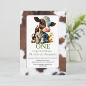 1e uitnodiging tot Koe van de vliegendag (Staand voorkant)