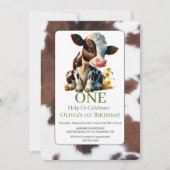 1e uitnodiging tot Koe van de vliegendag (Voorkant)