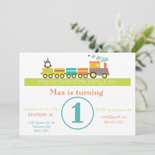 1e uitnodiging voor een bootcursus (Staand voorkant)