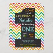 1e uitnodiging voor regenboogstralen (Voorkant / Achterkant)