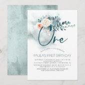 1e uitnodiging voor verjaardagsfeestje (Voorkant / Achterkant)