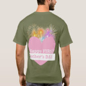 1e Vaderdag 3 foto T-shirt (Achterkant)