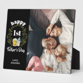 1e Vaderdag Aangepaste foto Plaque Fotoplaat (Zijkant)