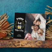 1e Vaderdag Aangepaste foto Plaque Fotoplaat (Zijkant)